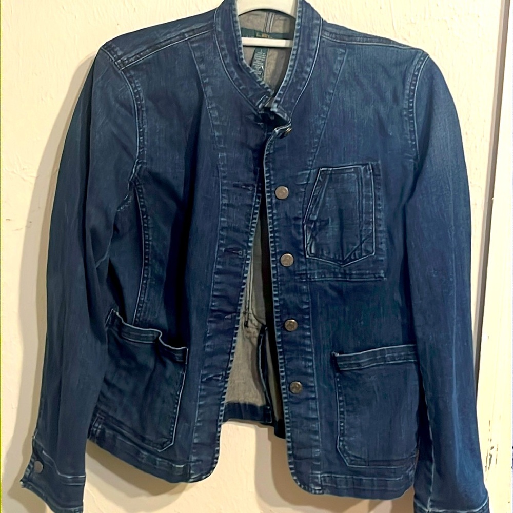 Lauren Jeans Co. Ralph Lauren Denim Blue Jacket Size large never used